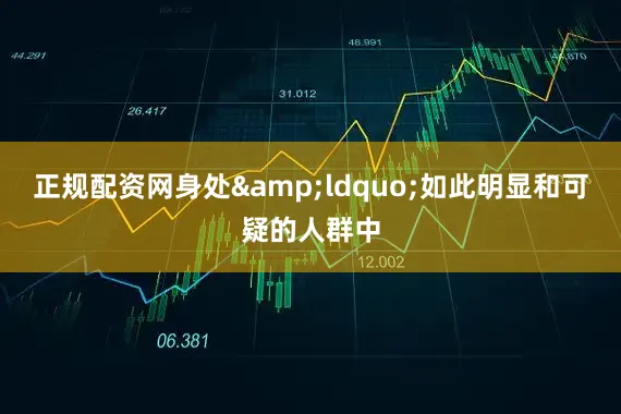 正规配资网身处&ldquo;如此明显和可疑的人群中